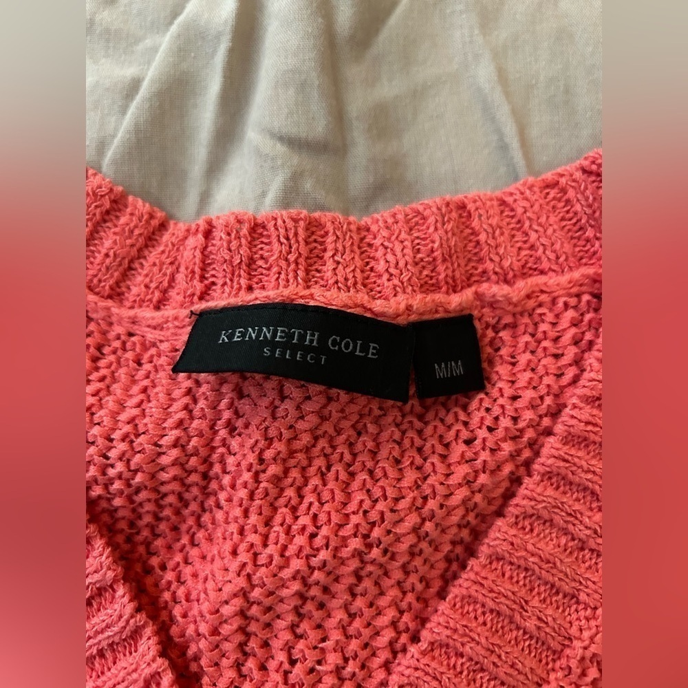 Women's Coral Sweater 3/4 sleeve Kenneth Cole - Picture 2 of 5